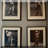 C06. Framed Ben Hogan golf photographs. 